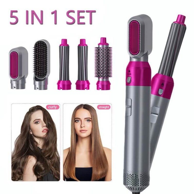 5 In 1 Hair  Dryer Comb& Hair Curler